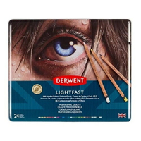 DERWENT達爾文-LIGHTFAST油性色鉛24色-鐵盒裝DW2302720