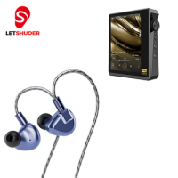 Letshuoer S12 Pro &amp; HIDIZS AP80 PRO X In Ear Wired HIFI Earphone Planar IEM Monitor Hidizs Portable LDAC DACAMP MP3 Music Player