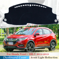 Dashboard Cover Protective Pad for Honda HR-V Vezel 2014~2019 Car Accessories Dash Board Sunshade Anti-UV Carpet HRV HR V 2018