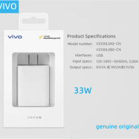 vivo official original charger X60 X50 X30 Pro X27 fast charging head iQOO Neo s7s9 [33W] Type-C flash charging cable 3A