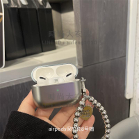 簡約電鍍磨砂銀色airpods2代耳機殼適用蘋果藍牙pro保護套3代軟【時尚大衣櫥】