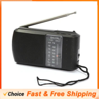 KK27 AM FM Radio Portable Pocket Radio Longest Lasting Best Reception Multi-function Speaker Radio With Telescopic Antenna