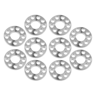 10Pcs M6 Titanium Drilled Bolt Spacer Washer For Bicycle Motorcycle Modification 9 Holes Washers