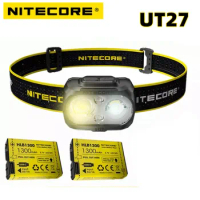 Nitecore UT27 Headlamp Rechargeable Dual Beam Fusion Elite 520Lumens Spotlight Floodlight XP-G3 S3 LED Headlight Running Lantern