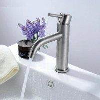 SUS 304 stainless steel baisin faucet set with plumbing hose