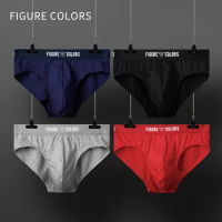 3Pcs/Men Underwear Cotton Male Underpants Sexy Briefs Man Brief Gay Breathable Men's Panties Solid Color Comfortable Boxer