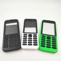 Full Housing For Nokia 215 Plastic Full Complete Mobile Phone Housing Cover Case+English Keypad