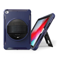 Lightweight Silicone Case with Rotate Hand Strap for iPad Mini 5 Shockproof Cover for iPad Mini 1 2 3 4 Kids Cover