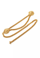 Chanel 二手香奈兒雙C鍍金太陽鏈皮帶