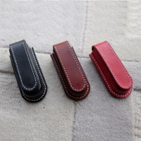 Hand Made Genuine Leather Belt Case Pouch for 91mm Victorinox SAK