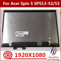 Original 13.3 Inch LCD Screen Display Touch Glass Digitizer Assembly For Acer Spin 5 SP513-52 FHD1920*1080