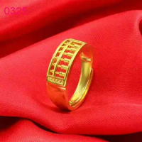 GRGEUS jewelry Fashion Abacus gold Ring For Men Women High Quality Maths Number jewelry wholesale men ring