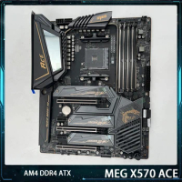 MEG X570 ACE For Msi AMD AM4 DDR4 128G PCI-E 4.0 M.2*3 SATA3 USB3.2 ATX Desktop Motherboard Works Perfectly High Quality