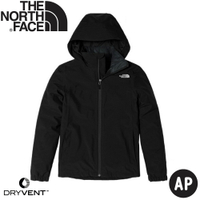 【The North Face 女 DryVent防水外套 AP《黑》】5AZZ/防水外套/衝鋒衣/連帽外套