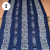 Kain tenun ikat blanket (asmat blue)