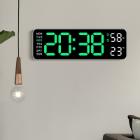 นาฬิกาดิจิตอลติดผนัง นาฬิกาดิจิตอล นาฬิกาแขวนผนัง LED DIGITAL CLOCK แบบติดผนัง มีไฟแบ็คไลท์ Led แสดง