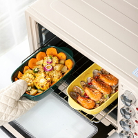 雙耳烤盤烤碗陶瓷芝士焗飯盤碗烤箱專用創意菜盤家用微波爐西餐盤