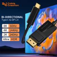 CableCreation USB Type C to DisplayPort Cable Bidirectional/Non Bidirectional 8K@60Hz DP 1.4 to USB C Cable For MacBook Pro Air