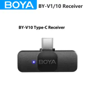 BOYA BY-V10 Type-C Receiver or BY-V1 Lightning Receiver for BY-V10 BY-V1 Wireless Lapel Transmitter Microphone