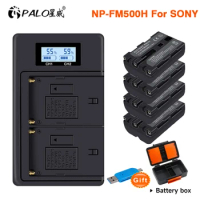 NP-FM500H NPFM500H NP FM500H Battery +LCD USB Charger For SONY A57 A58 A65 A77 A99 A550 A560 A580 L50 SLT-A68 ILA77 SLT-A77 II