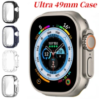 Protective Glass Case For Apple Watch Ultra 2 49mm Screen Protector Cover Protective Shell iWatch Ultra 49mm TPU Bumper Case