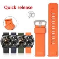 TPU Silicone Watch Band for Casio PROTREK PRW-6900 PRW-6800/3400 Men Waterproof Sport Quick Release Strap Watch Accessories 23mm