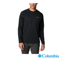 【Columbia 哥倫比亞 官方旗艦】男款-Black Mesa™快排長袖上衣-黑色(UAE58880BK/HF)