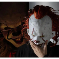 หน้ากากตัวตลก Pennywise <It> Clown Mask, Pennywise Mask Halloween ด่วนมีส่งGrabค่า
