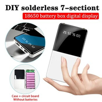 Portable 18650 Battery Holder DIY Plastic Shell Power Bank Case Mobile Phone Storage Box External Battery Pack Powerbank Case