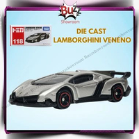 Diecast Lamborghini Veneno Miniatur Mobil Metal Takara Tomy Tomica Regular 118