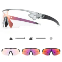 Photochromic 2024 Men Women Cycling Sunglasses Fishing Sport Eye Glasses Road Bike MTB Goggles Bicycle Motocross Shades Eyewear
