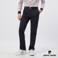 Pierre Cardin皮爾卡登 男款 彈性平口休閒長褲-藍色(5235874-38)