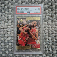 MICHAEL JORDAN #1 - PSA 6 (EX-MT) - 1997 COLLECTOR CHOICE - MEMORABLE MOMENTS