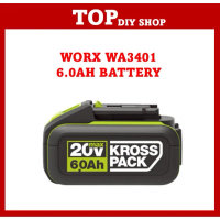 WORX Battery WA3595 20V 4.0ah WA3401 6.0ah Max Lithium Battery For WU279 , WU294.2 , WU380.4 , WU38 