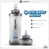 【Khot】 HIKEMAN Sports Water Bottle Outdoor Food GradeTPUPortable Hiking Trail Running Cycling Water 