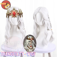 Identity V Tranquility Photographer Cosplay Wig Photographer Cosplay Wig Identity V Wig Long White Wig CoCos