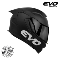 EVO GT-PRO Plain Dual Visor Full Face Helmet with Free Clear