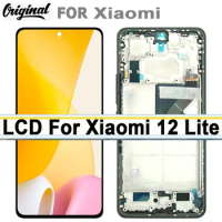 Original 6.55" AMOLED Display Replacement For Xiaomi 12 Lite LCD Touch Screen Digitizer Repair Part For Xiaomi Mi 12 Lite Screen