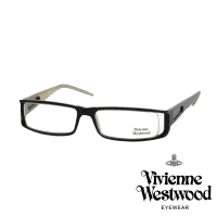【Vivienne Westwood】英倫極簡時尚風格光學眼鏡(透明黑 VW204_02)