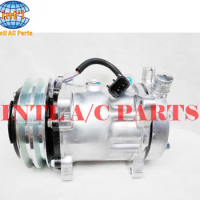 FOR Sanden 7H15 7S15 709 SD709 SD7H15 auto ac air conditioning a/c compressor for JCB/Volvo/MAZDA T3500 132mm 24V 2pk