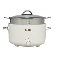 【史代新文具】SAMPO聲寶 TQ-YA30C  3L 美型蒸煮二用電火鍋 (附蒸籠)