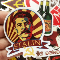 Waterproof Stickers Guitar Wall-Decor CCCP USSR Stalin Vinly