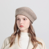 羊毛毛帽針織帽-百搭氣質保暖貝雷帽女配件4色74hl18【獨家進口】【米蘭精品】