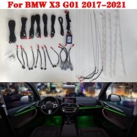 Car Ambient Light For BMW X3 G01 2017-2021 11 colors Screen control Decorative LED Auto Atmosphere Lamp illuminated Strip