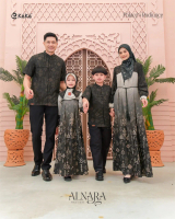 Keke Alnara Black Sarimbit Keluarga Lebaran Elegan 2026