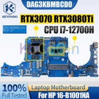 For HP 16-B1001NA Notebook Mainboard DAG3KBMBCD0 i7-12700H RTX3070 RTX3080Ti Laptop Motherboard Test