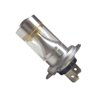 【車的LED】2入 勁亮H7 6LED 魚眼燈30w(白光/省電高亮度LED倒車燈/定位燈/煞車燈/霧燈)
