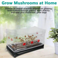Rectangle Inflatable Filters Mushroom Monotub Kit Fresh Air Exchange Grow Bag Mushroom Grow Bag