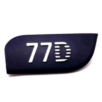 1 Piece For Canon Cover Fuselage Name Plate For 77D Tag Plate Nameplate Black ABS