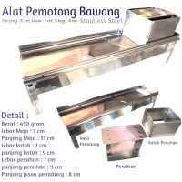 Parutan irisan bawang manual stainless